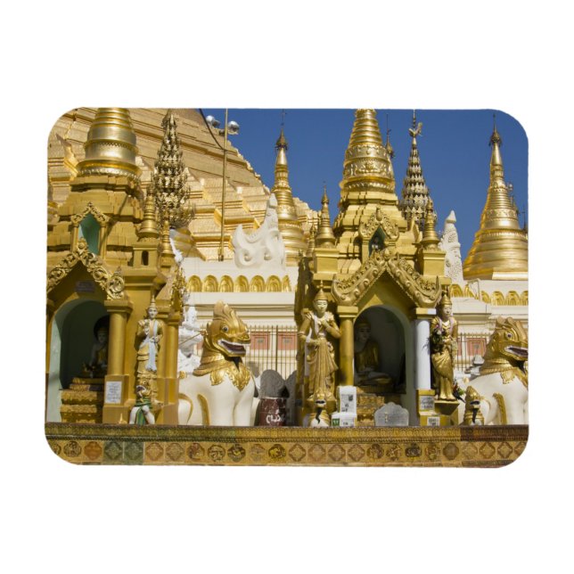Shwedagon Pagoda (Paya), large temple site that Magnet (Horizontal)