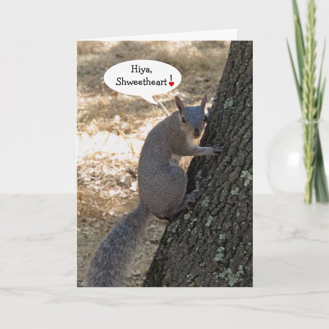 Shweetheart Squirrel Valentine's Day Card (Front)