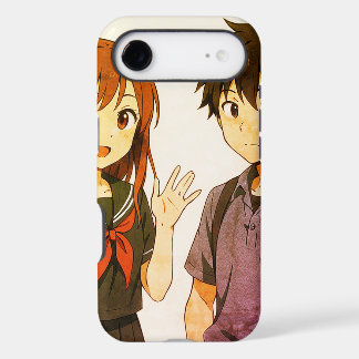 Shy Anime Boy + Girl On a Long-Lasting iPhone 17 Air Case