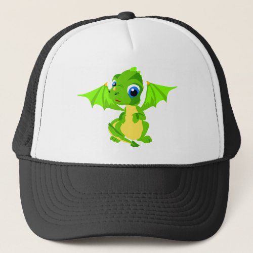 Shy Baby Dragon Trucker Hat