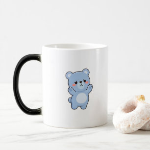 Shy Bear Minimal Kawaii Style Color Morph Mug
