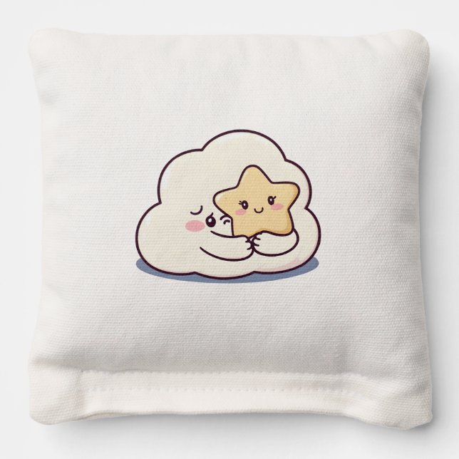 Shy Cloud Hugging a Star  Cornhole Bags (Front 2)