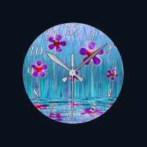 Shy Daisies Clock
