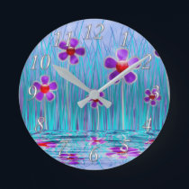 Shy Daisies Clock