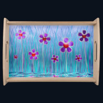 Shy Daisies Serving Tray