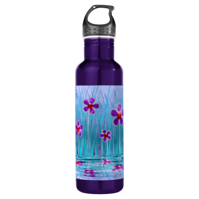 Shy Daisies Water Bottle (Front)