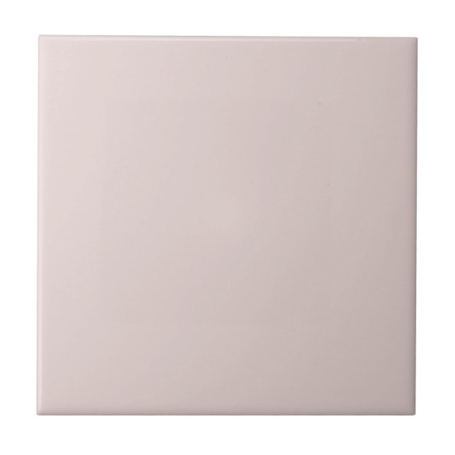 Shy Demure Pink Square Kitchen and Bathroom Ceramic Tile (Front)