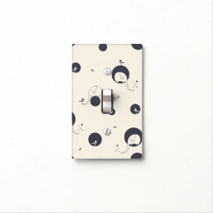 Shy Elephant Pattern Light Switch Cover