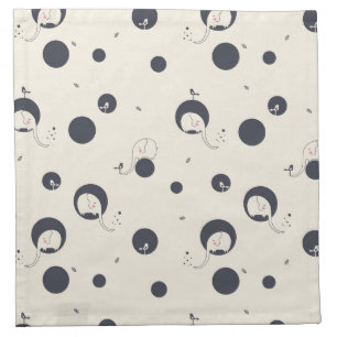 Shy Elephant Pattern Napkin