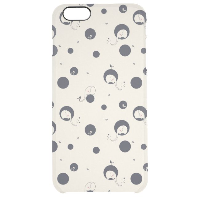 Shy Elephant Pattern Uncommon iPhone Case (Back)