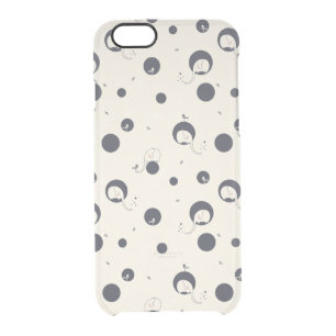Shy Elephant Pattern Clear iPhone 6/6S Case