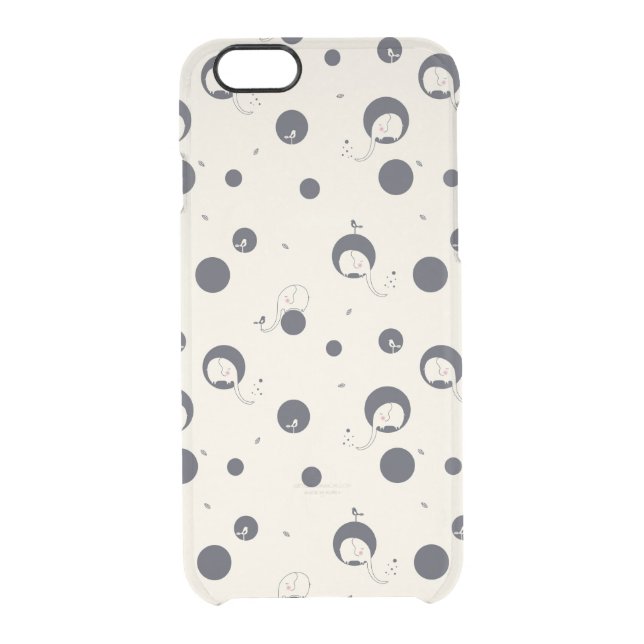 Shy Elephant Pattern Uncommon iPhone Case (Back)