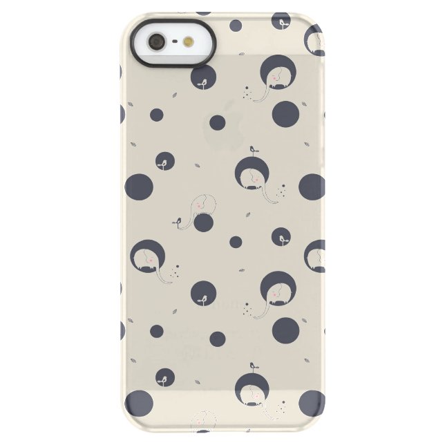 Shy Elephant Pattern Uncommon iPhone Case (Back)