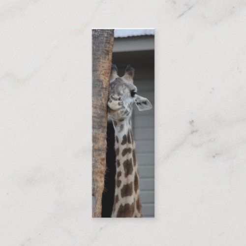 Shy Giraffe Bookmark Mini Business Card