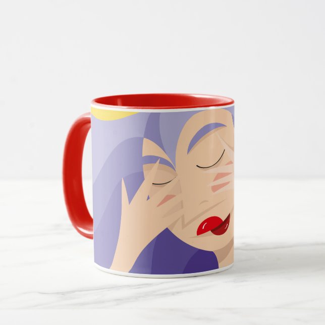 Shy girl mug (Front Left)