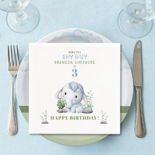 Shy Guy Birthday Party Paper Napkins