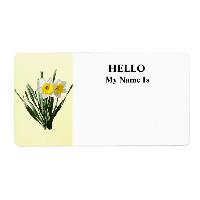 Shy Little Daffodil Label (Front)