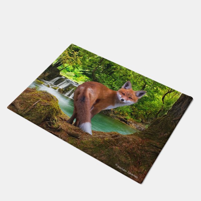 "Shy Little Vixen" Doormat (Angled)