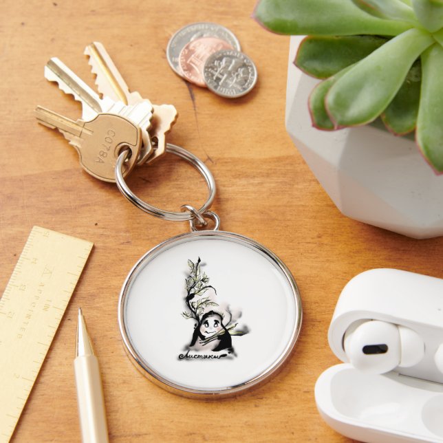 Shy Mr. Leaf Keychain (Desk)