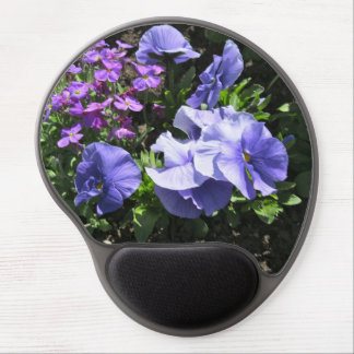 Shy Purple Pansies Gel Mousepad