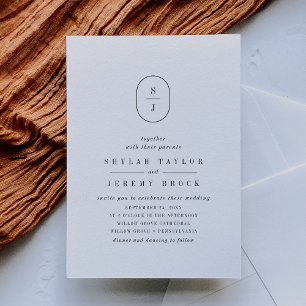 SHYLAH Modern Minimalist Unique Chic Boho Wedding Invitation