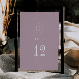 SHYLAH Simple Lilac Modern Wedding Table Numbers