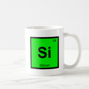 Si - Silicon Chemistry Periodic Table Symbol Coffee Mug
