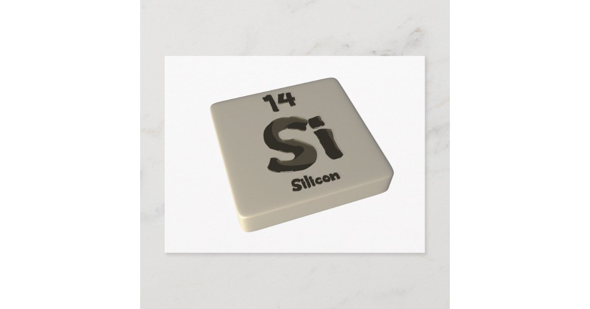 Si Silicon Postcard | Zazzle