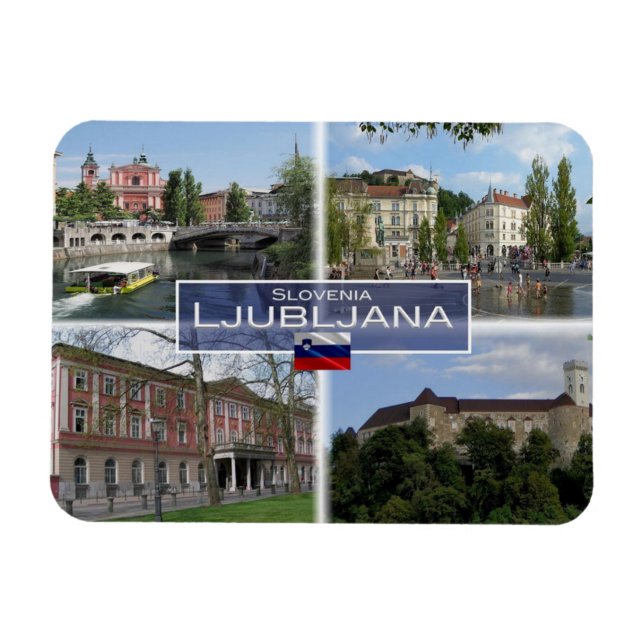 SI Slovenia - Ljubljana - Magnet (Horizontal)