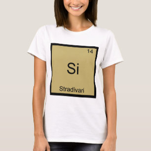 Si - Stradivari Funny Chemistry Element Symbol Tee
