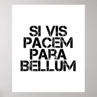 Si Vis Pacem Para Bellum Poster