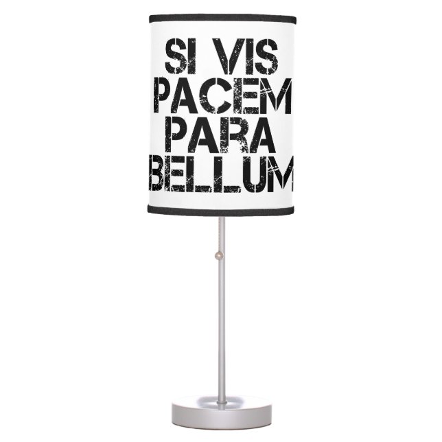 Si Vis Pacem Para Bellum Table Lamp (Front)