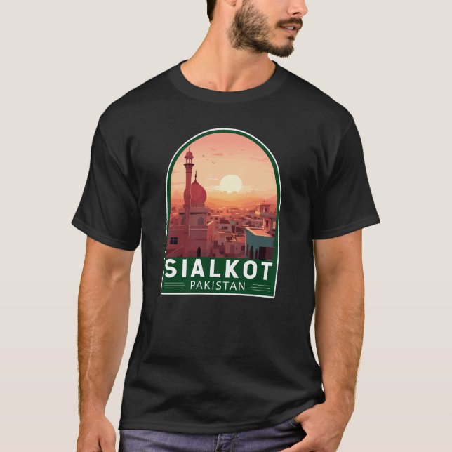Sialkot Pakistan Travel Art Vintage T-Shirt (Front)