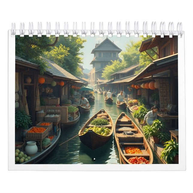 Siam Floating Market with Calendar (Cover)