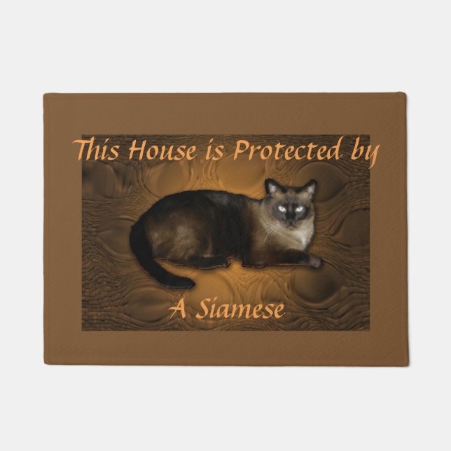 Siamese 18" x 24" Door Mat (Front)