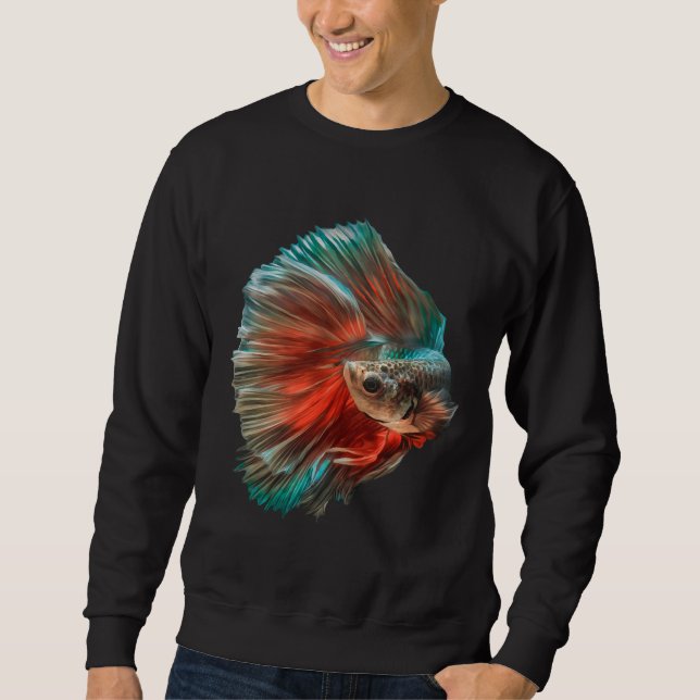 Siamese Betta Fish Sweatshirt (Front)