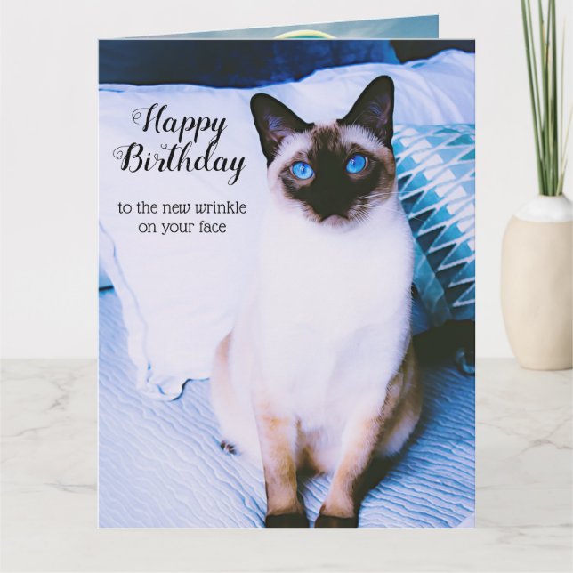 Siamese Birthday Card (Front)