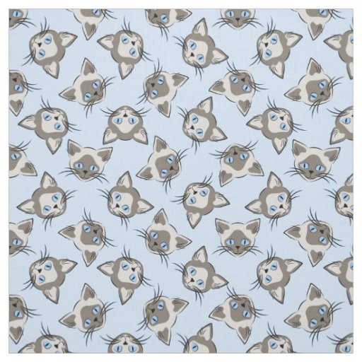 cat face fabric