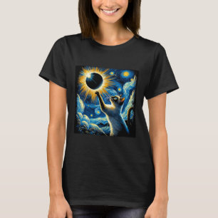 Siamese Cat 2024 Van Gogh Starry Night Siamese Cat T-Shirt