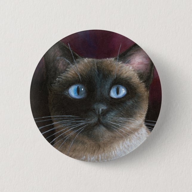 Siamese Cat 548 Button (Front)