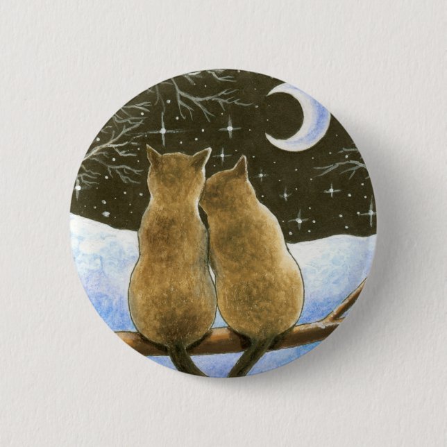 Siamese Cat 584 Button (Front)