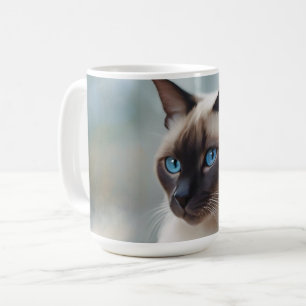 Siamese Cat 749 Digital art Coffee Mug