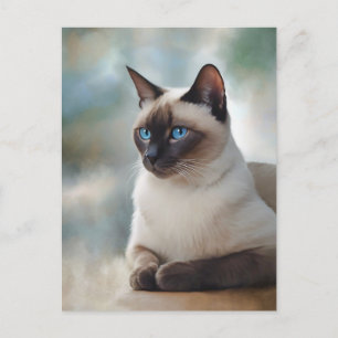Siamese Cat 749 Digital art Postcard