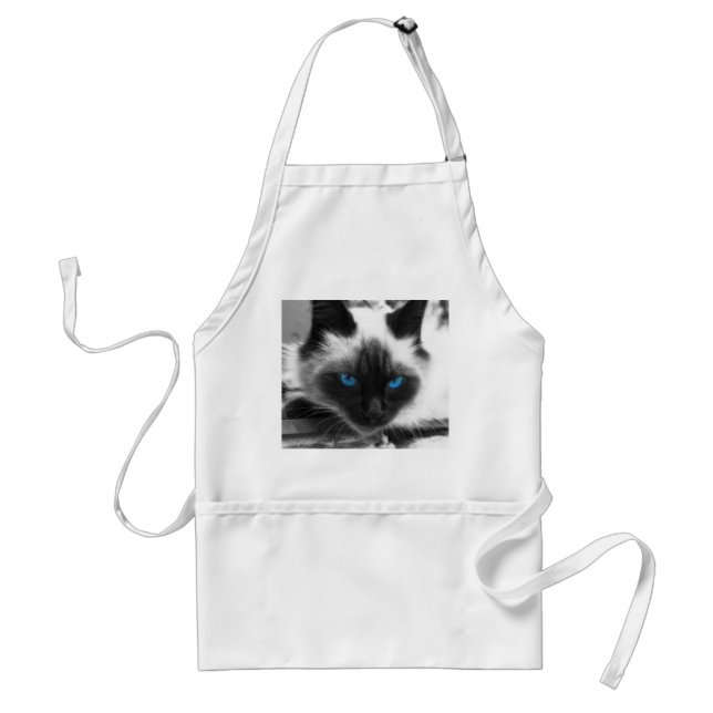 Siamese Cat Adult Apron (Front)