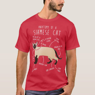 Siamese Cat Anatomy 1 T-Shirt