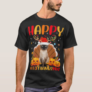 Siamese Cat Animal Lover Happy Siamese Cat HelloTh T-Shirt
