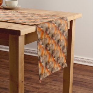 Siamese Cat Animal Pattern   Short Table Runner