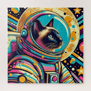 SIAMESE CAT-ASTRONAUT 7 JIGSAW PUZZLE