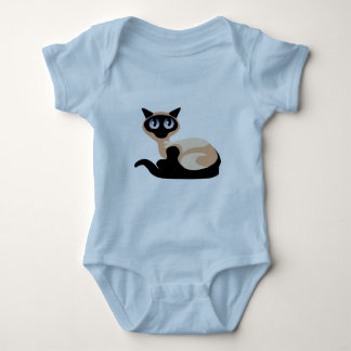 Siamese Cat Baby Bodysuit