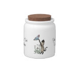 Siamese Cat Butterfly Cute Candy Jars at Zazzle